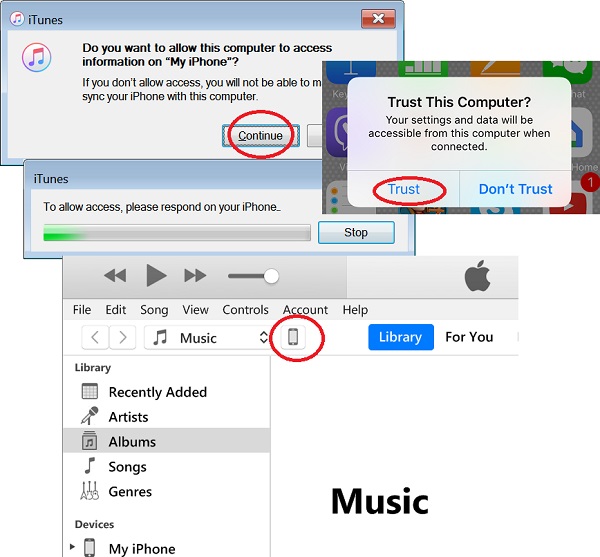 Luminans Politik svært Connect iPhone to iTunes on Mac via USB