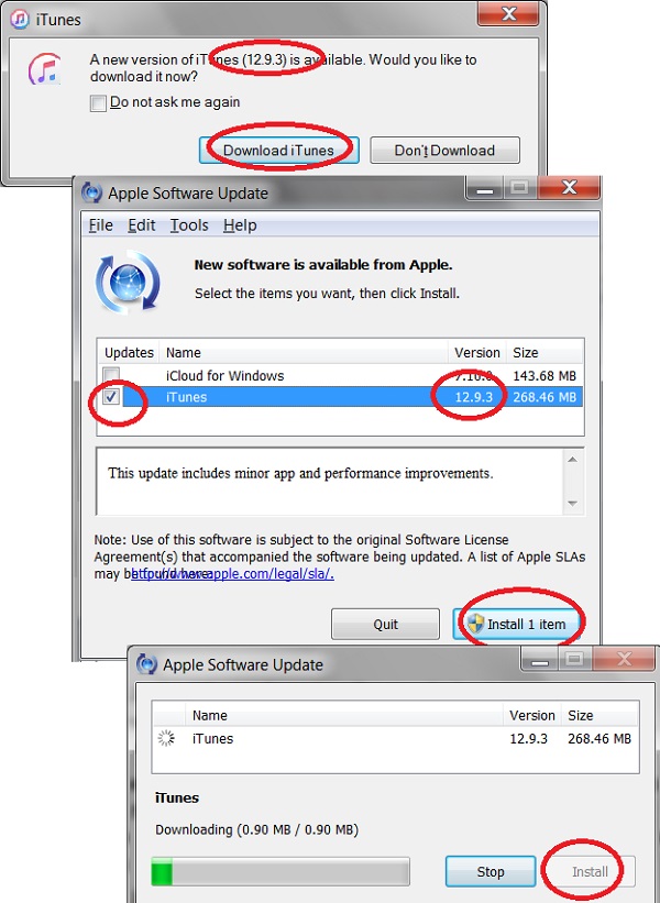 Download and Install iTunes Update