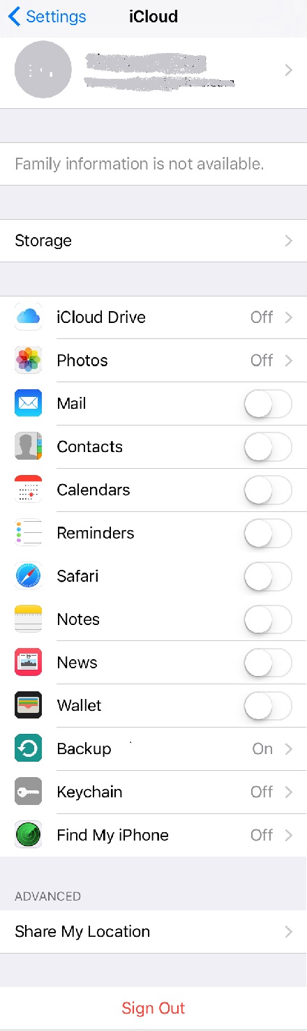 iCloud Main Functions on iPhone