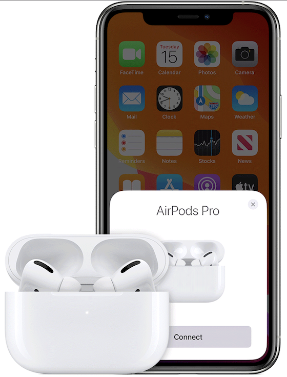 Apple AirPods Setup Screen
