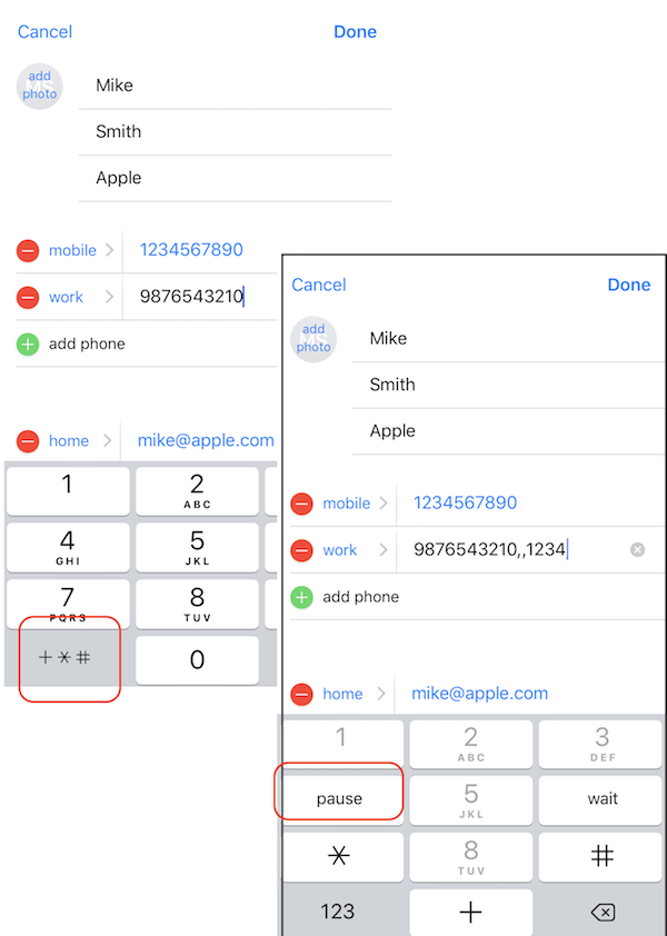 Autodialing-Phone-Extension-with-Pause-on-iPhone