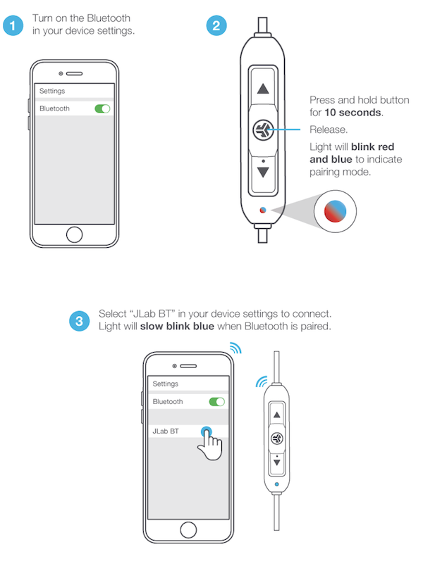Connect to Bluetooth Earphone (JLab Epic) from iPhone