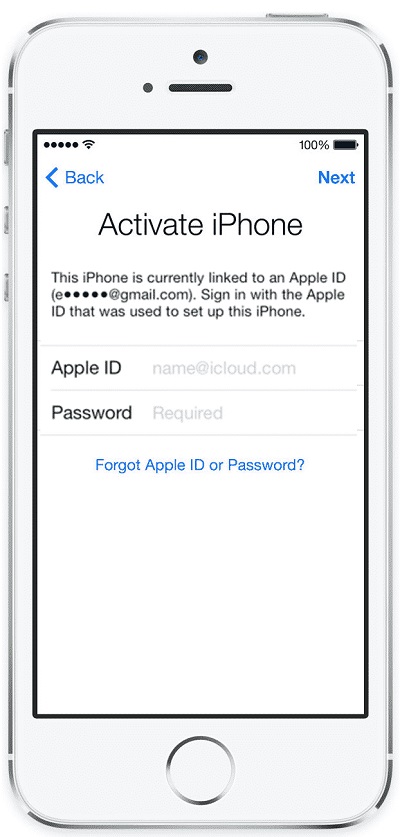 Used iPhone Activation Locked to Apple ID