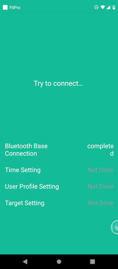 FitPro - Connection Progress