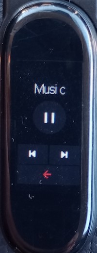 M3 Smart Bracelet - Music Commands