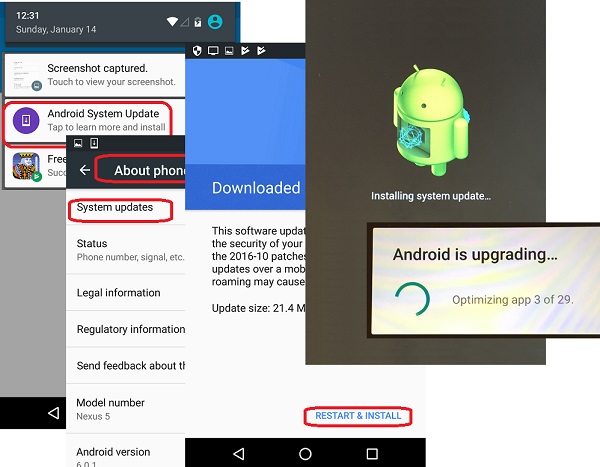 Update Android System on LG Phone