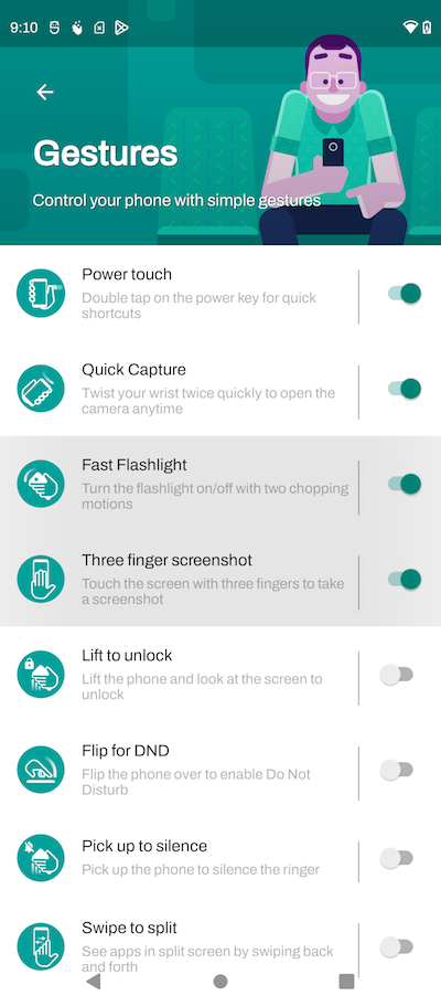 Motorola 'Moto' App - Special Gestures