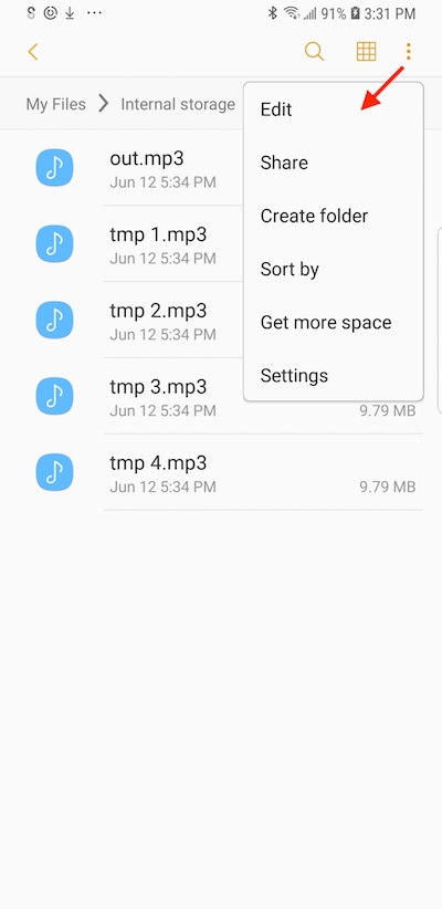 'My Files' Functionalities in Browse Mode