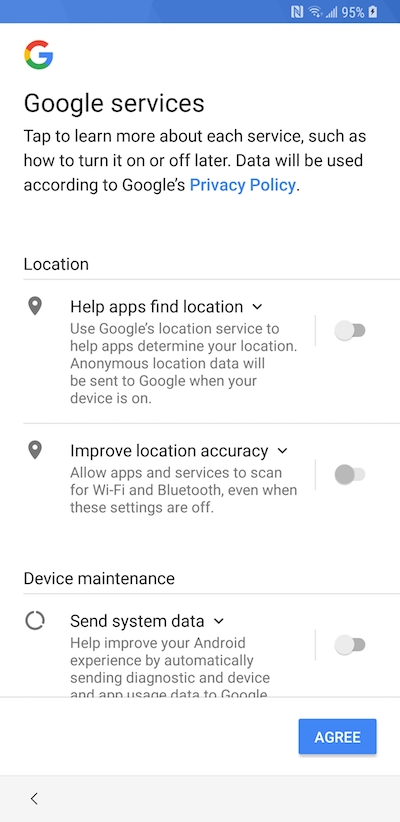 Set Up - Location Service