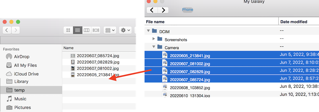 Smart Switch - Transfer Photo Files from Phone