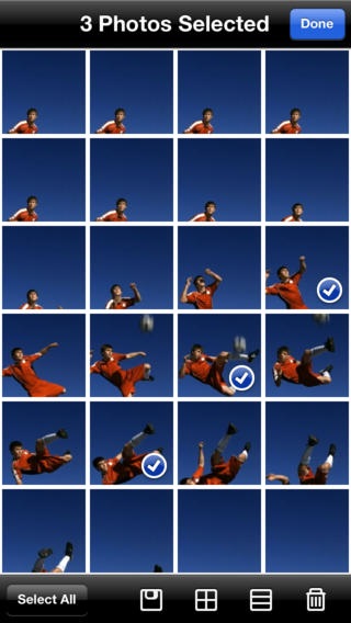 Using iPhone Camera Burst Mode